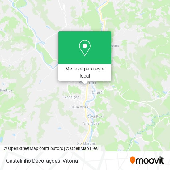 Castelinho Decorações mapa