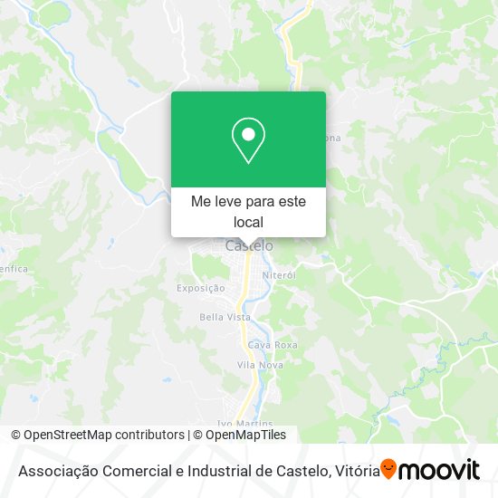 Associação Comercial e Industrial de Castelo mapa