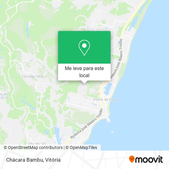 Chácara Bambu mapa