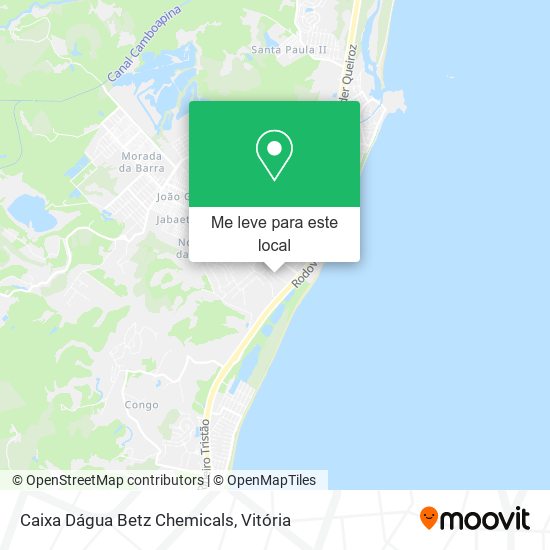 Caixa Dágua Betz Chemicals mapa