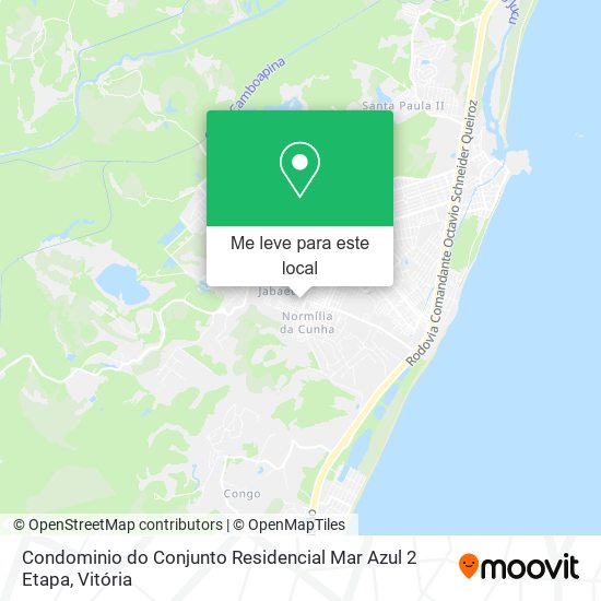 Condominio do Conjunto Residencial Mar Azul 2 Etapa mapa