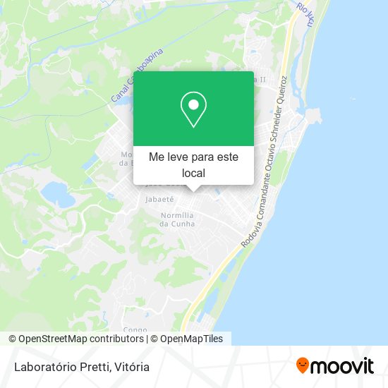 Laboratório Pretti mapa