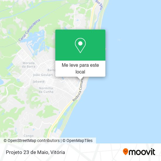 Projeto 23 de Maio mapa