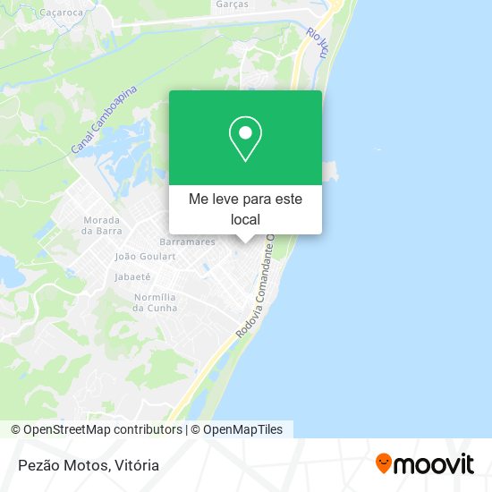 Pezão Motos mapa