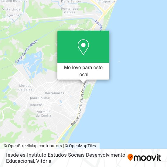 Iesde es-Instituto Estudos Sociais Desenvolvimento Educacional mapa