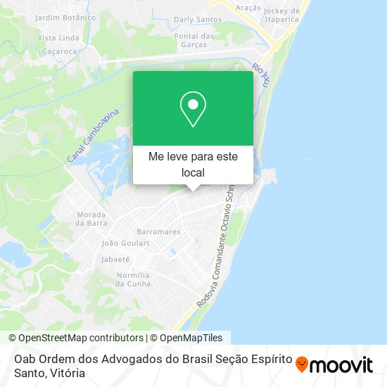 Oab Ordem dos Advogados do Brasil Seção Espírito Santo mapa