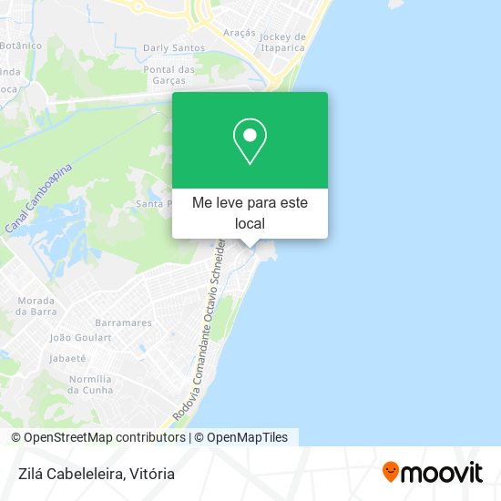 Zilá Cabeleleira mapa