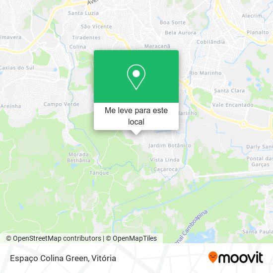 Espaço Colina Green mapa