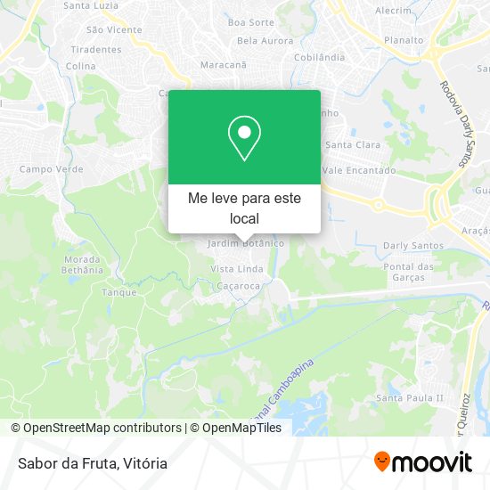 Sabor da Fruta mapa
