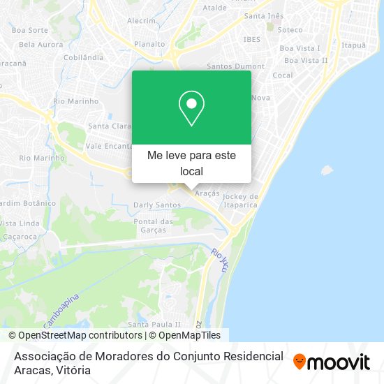 Associação de Moradores do Conjunto Residencial Aracas mapa