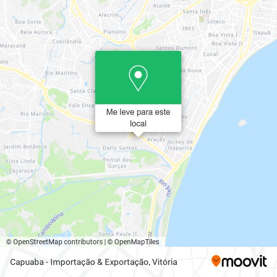 Capuaba - Importação & Exportação mapa