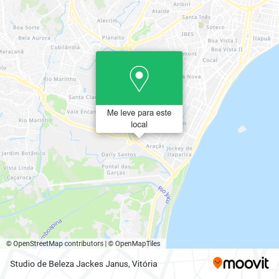 Studio de Beleza Jackes Janus mapa