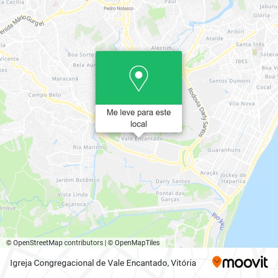 Igreja Congregacional de Vale Encantado mapa