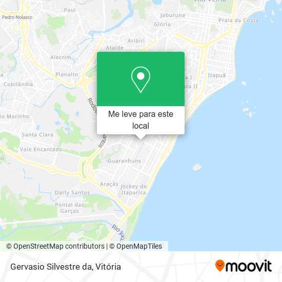 Gervasio Silvestre da mapa