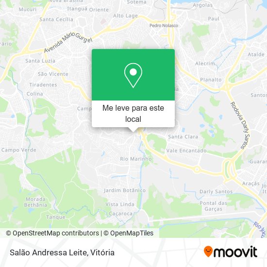 Salão Andressa Leite mapa