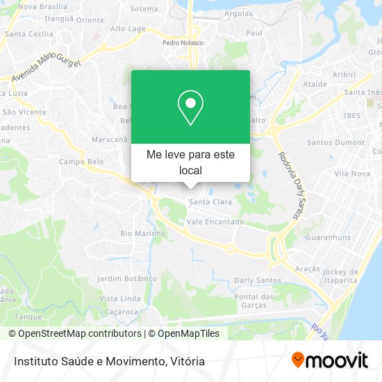 Instituto Saúde e Movimento mapa