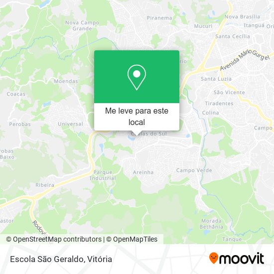 Escola São Geraldo mapa