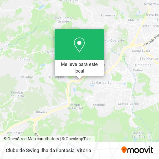 Clube de Swing Ilha da Fantasia mapa