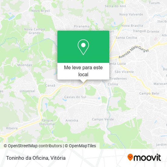 Toninho da Oficina mapa