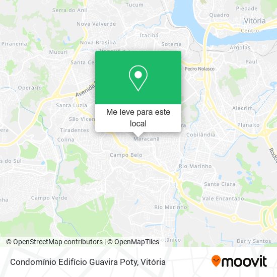 Condomínio Edifício Guavira Poty mapa