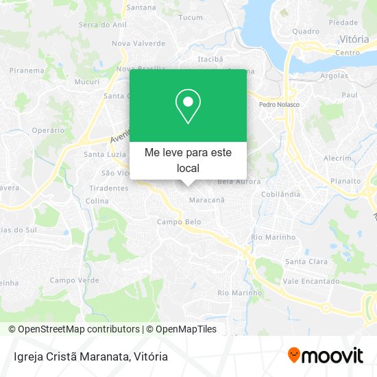 Igreja Cristã Maranata mapa