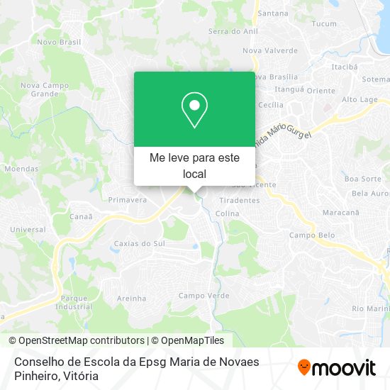 Conselho de Escola da Epsg Maria de Novaes Pinheiro mapa