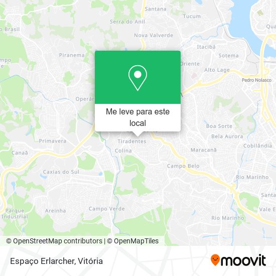 Espaço Erlarcher mapa
