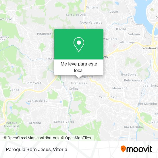 Paróquia Bom Jesus mapa