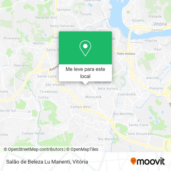 Salão de Beleza Lu Manenti mapa