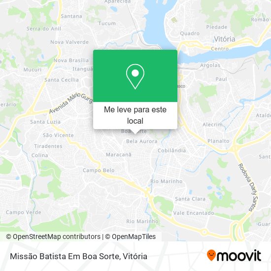 Missão Batista Em Boa Sorte mapa