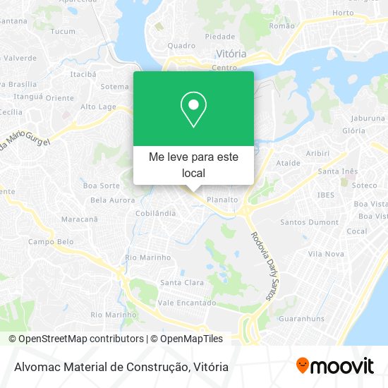 Alvomac Material de Construção mapa