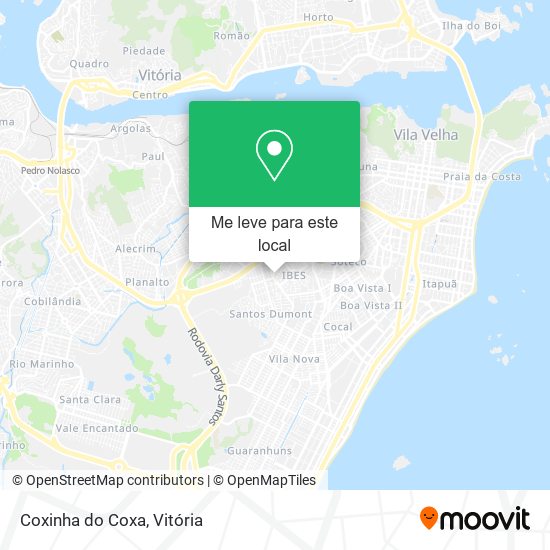 Coxinha do Coxa mapa