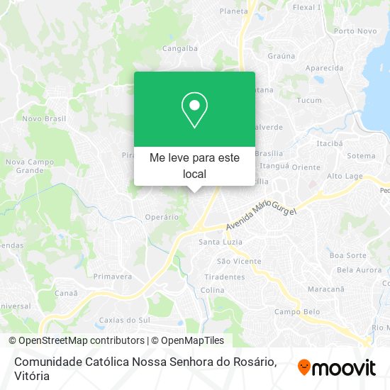 Comunidade Católica Nossa Senhora do Rosário mapa