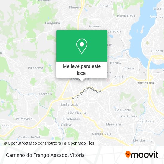Carrinho do Frango Assado mapa