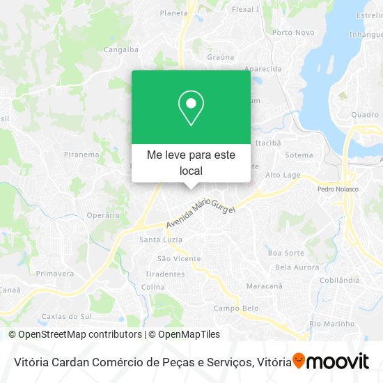Vitória Cardan Comércio de Peças e Serviços mapa