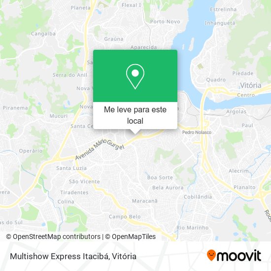Multishow Express Itacibá mapa