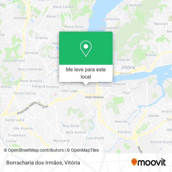 Borracharia dos Irmãos mapa