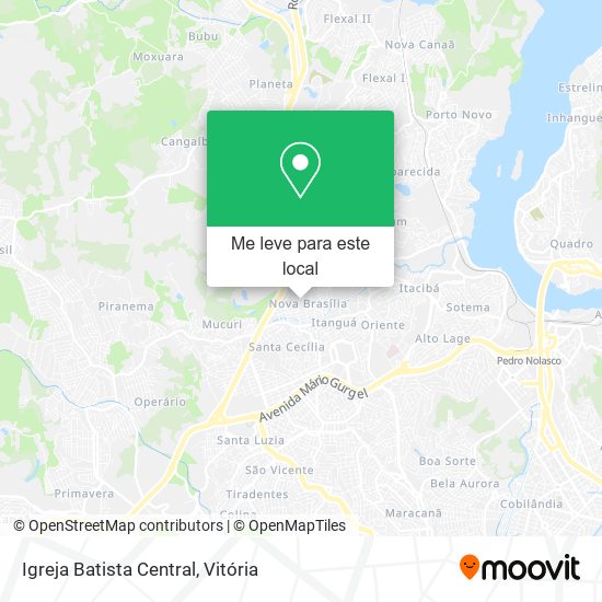 Igreja Batista Central mapa