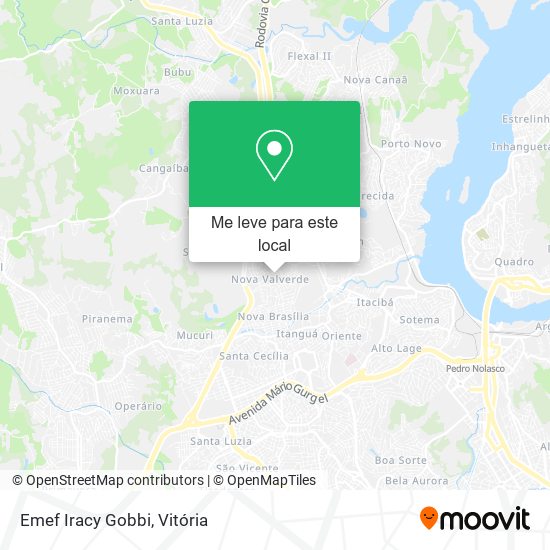 Emef Iracy Gobbi mapa