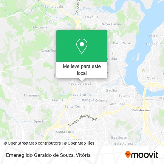 Emenegildo Geraldo de Souza mapa