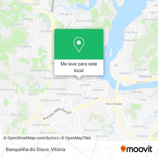 Banquinha do Disco mapa