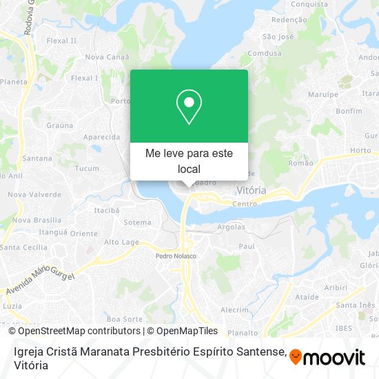 Igreja Cristã Maranata Presbitério Espírito Santense mapa