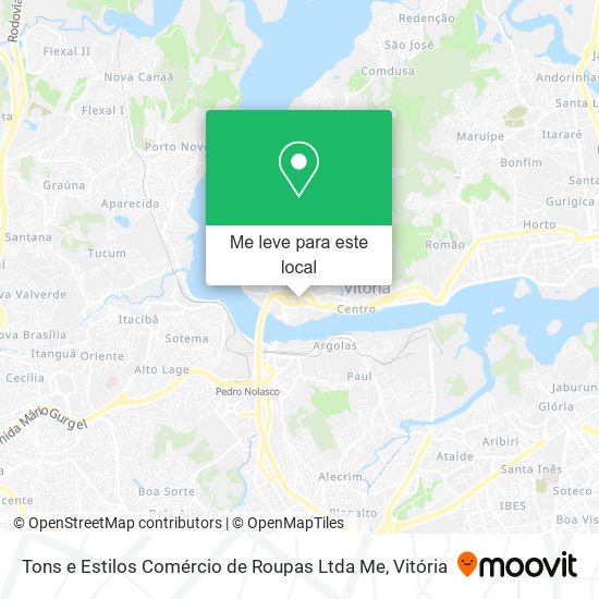 Tons e Estilos Comércio de Roupas Ltda Me mapa