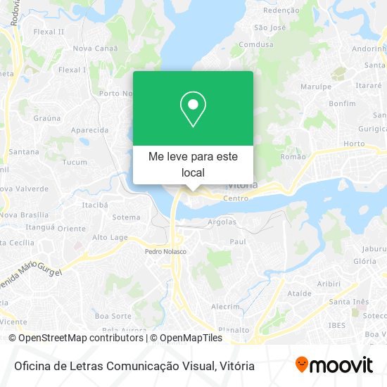 Oficina de Letras Comunicação Visual mapa