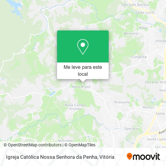 Igreja Católica Nossa Senhora da Penha mapa
