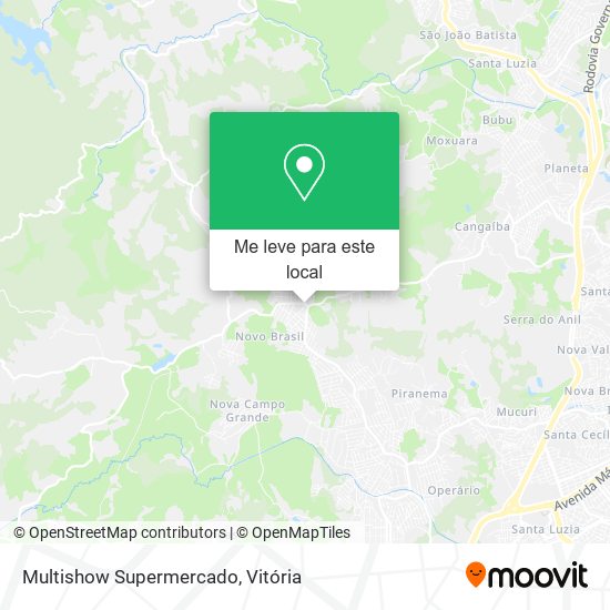 Multishow Supermercado mapa