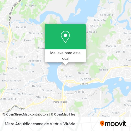 Mitra Arquidiocesana de Vitória mapa
