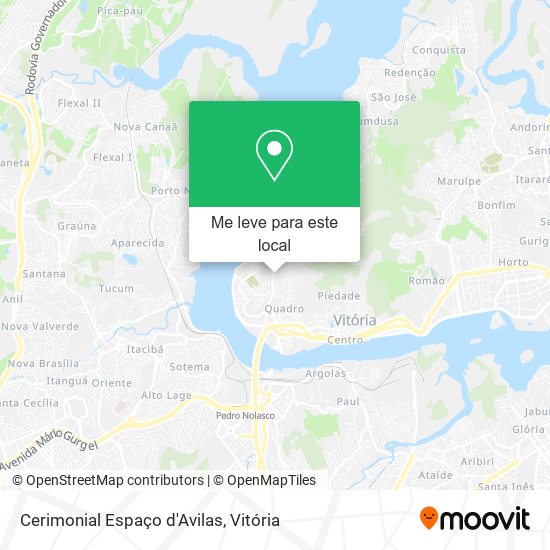 Cerimonial Espaço d'Avilas mapa
