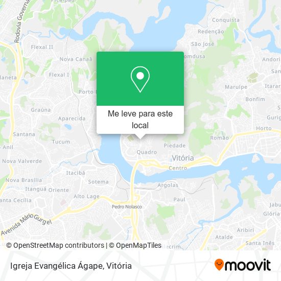 Igreja Evangélica Ágape mapa