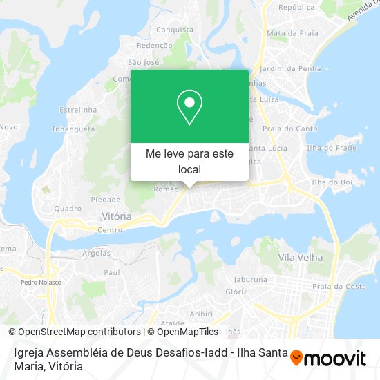 Igreja Assembléia de Deus Desafios-Iadd - Ilha Santa Maria mapa